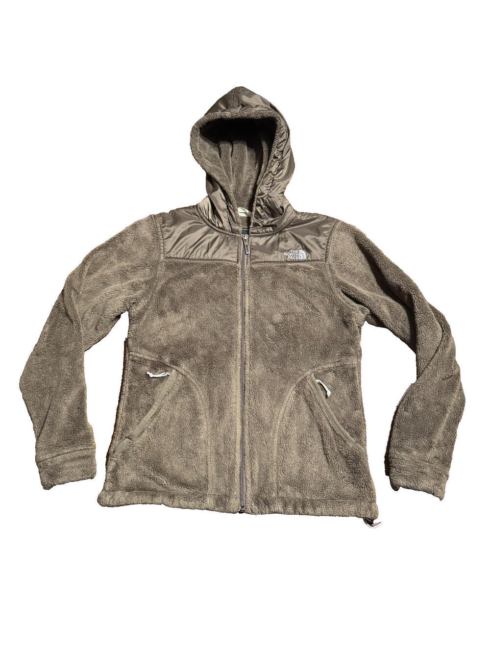 The North Face Jacket Womens Small Brown Full Zip Hiking Outdoors Oso Hooded